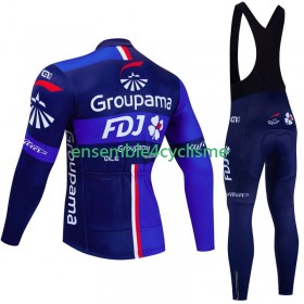 Tenue Maillot M/L + Collant à Bretelles Hiver Thermal Fleece Fdj Groupama 2024